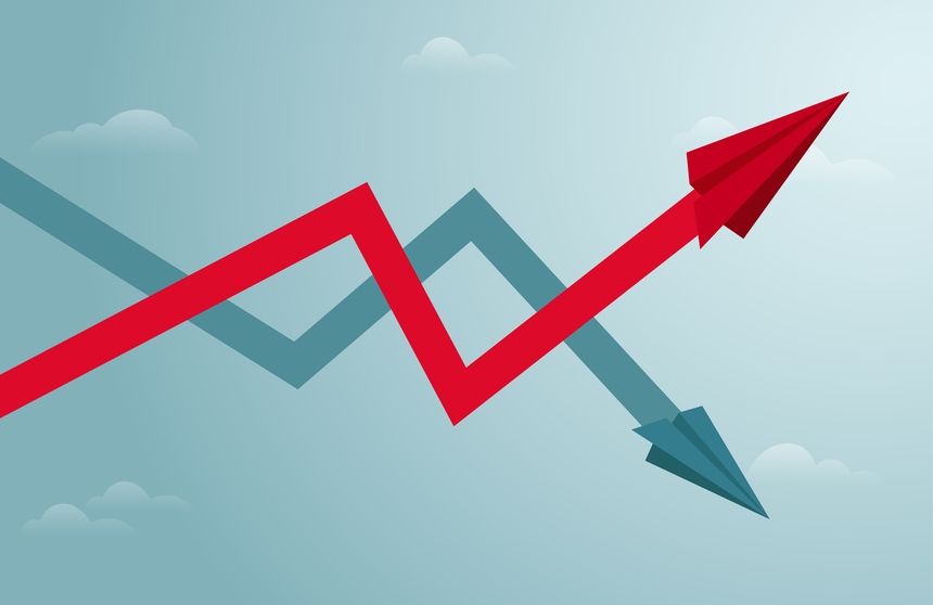 Business competition, Profit graphic design, vector illustration