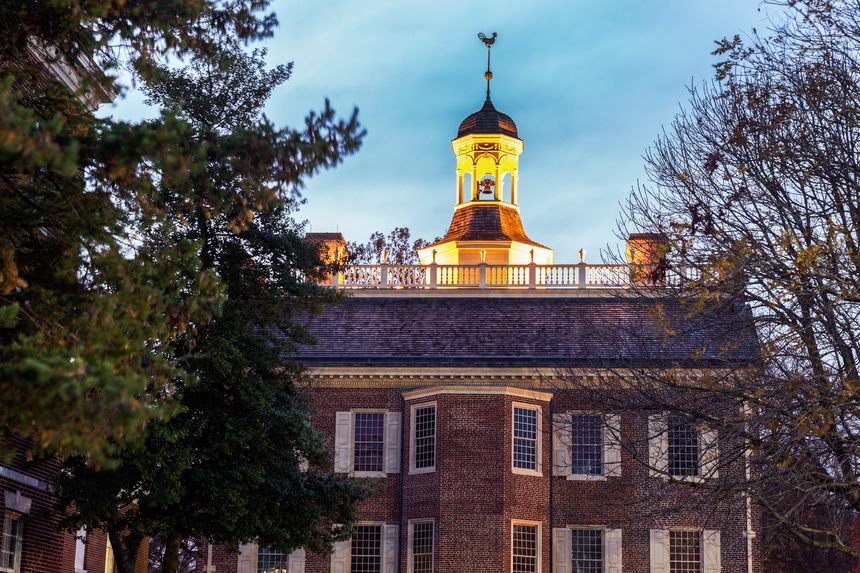The Old State House in downtown of Dover, Delaware.