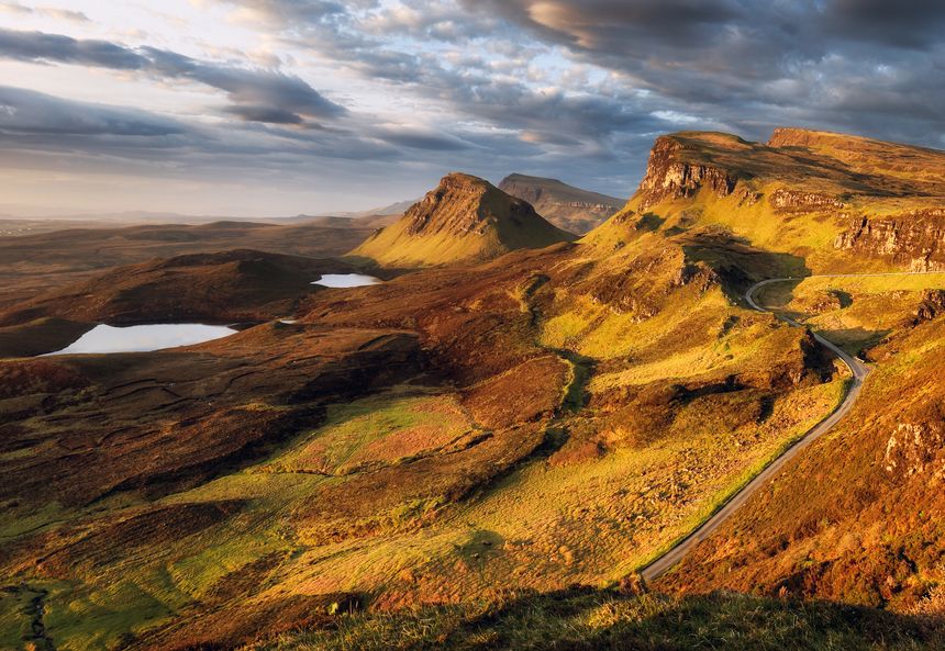 Mountain landscape in Scotland highlands