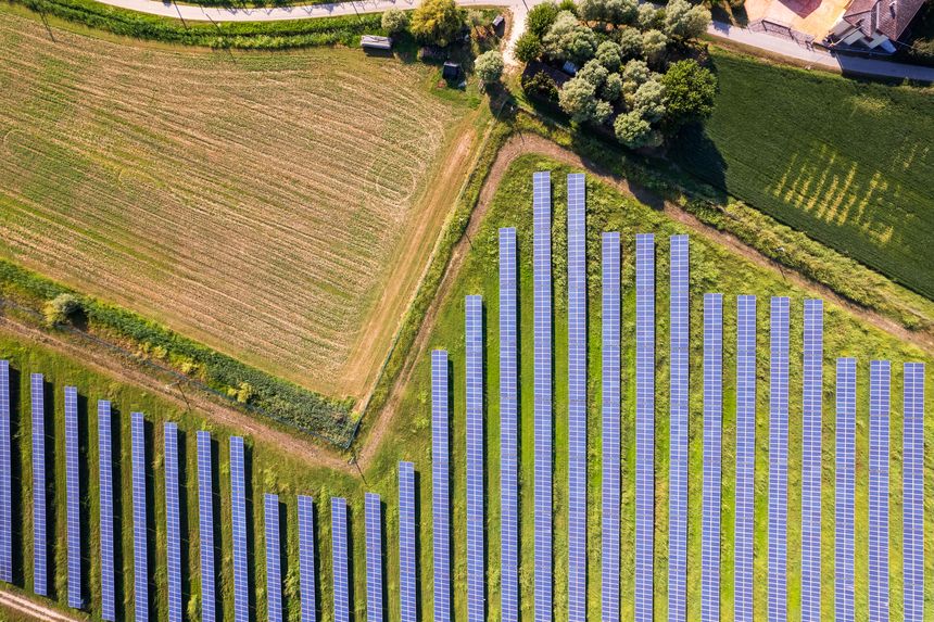 Rural area used for electricity supply