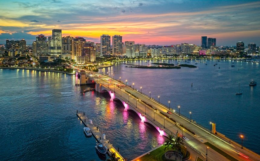 Aerial view of Royal Park Bridge