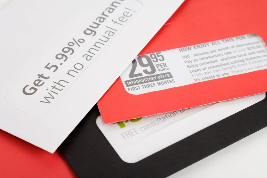 advertising mail for background, Business concept