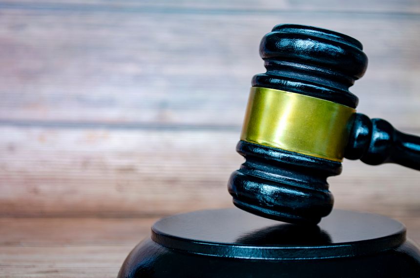 Lawyer gavel with customizable space for text, message or ideas. Law and copy space concept.