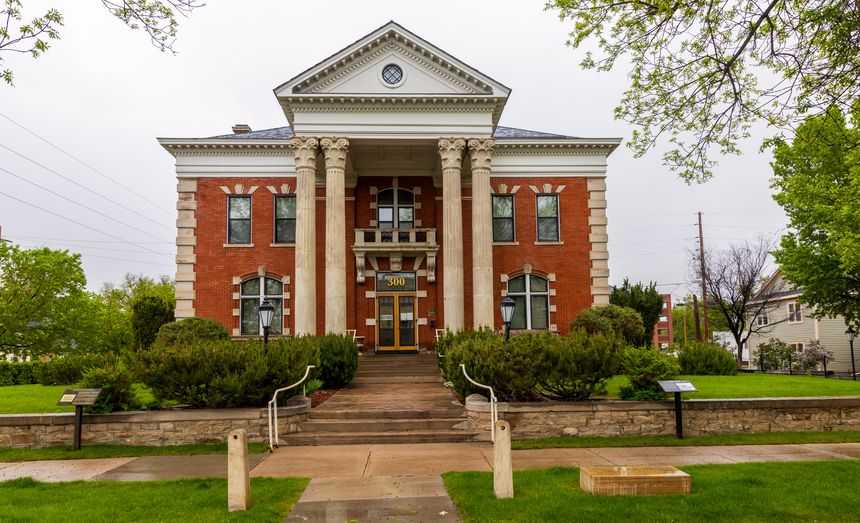 Cheyenne, Wyoming - May 26, 2025: The former governors' mansion, known locally as the Historic Governors' Mansion in Cheyenne, Wyoming