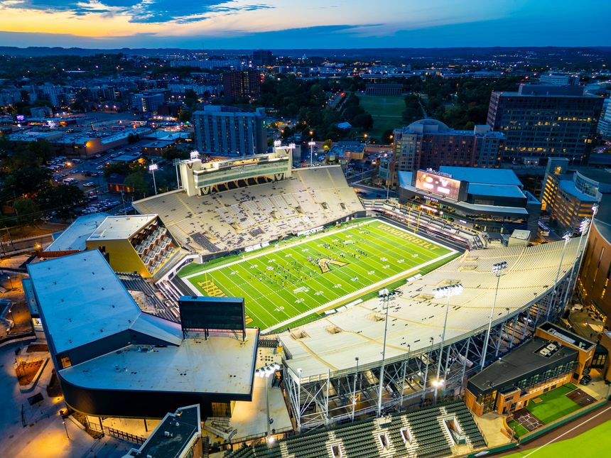 Nashville, TN - October 24, 2025: FirstBank Stadium is home to the Vanderbilt University football team.