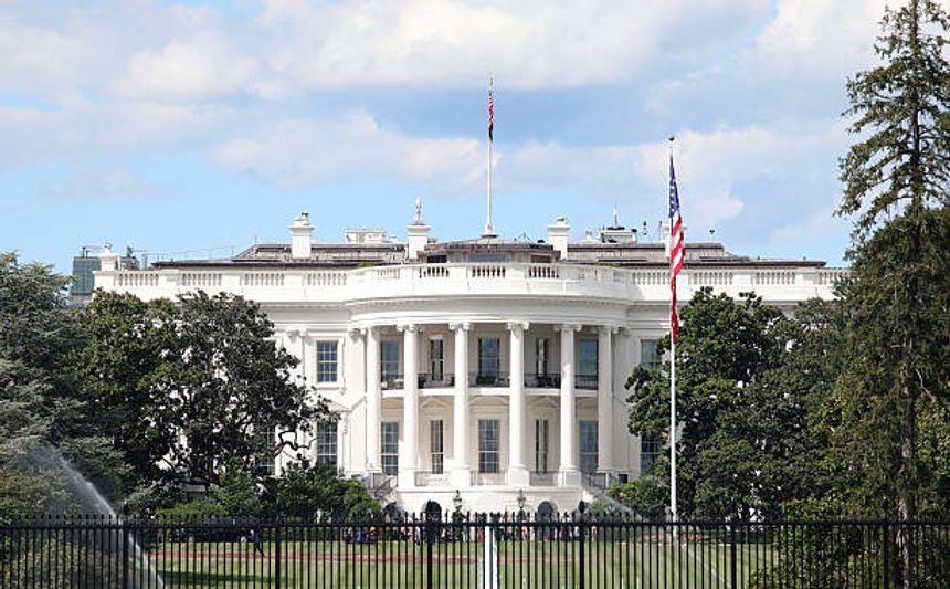 Washington, DC, USA - August 26, 2025: White House the residence of the President of the United States of America