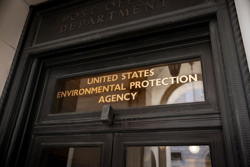United States Environmental Protection Agency Lettering on headquarters building