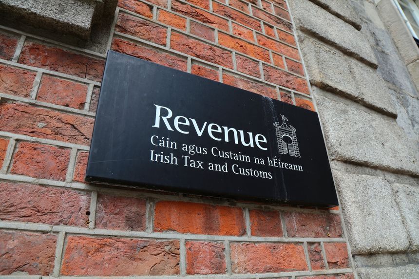 Irish Tax and Customs office in downtown Dublin, Ireland. Also known as Revenue.