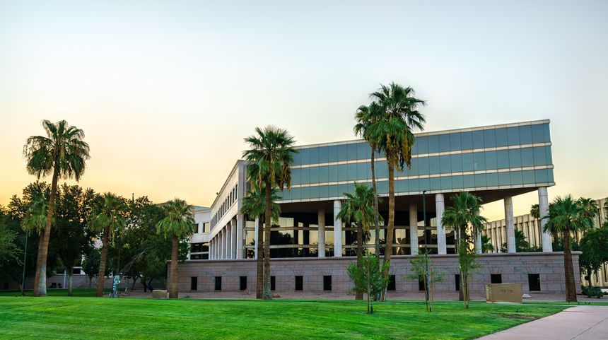 Arizona Supreme Court Building in downtown Phoenix. United States