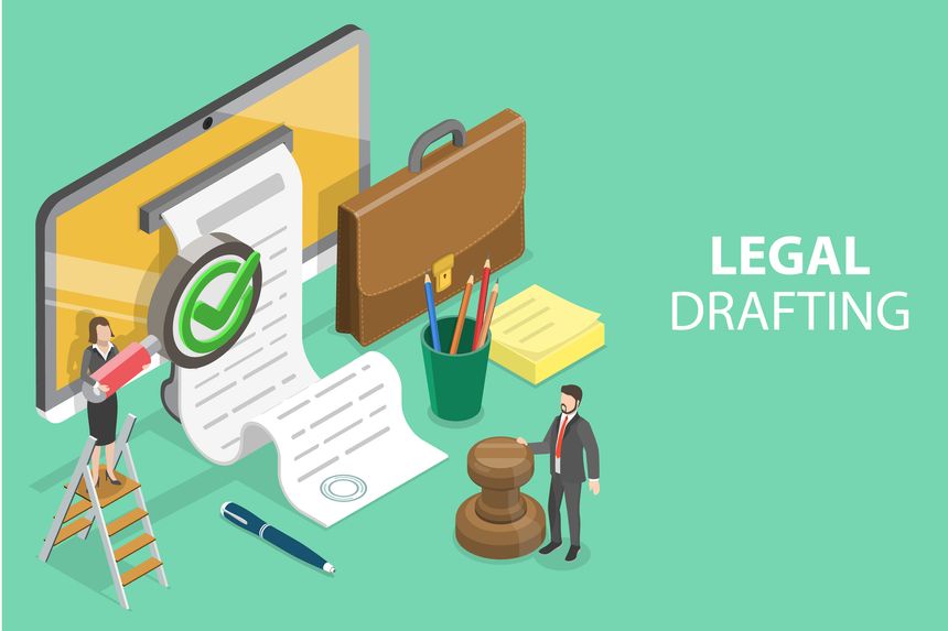 3D Isometric Flat Vector Conceptual Illustration of Legal Drafting, Agreement Final Inspection