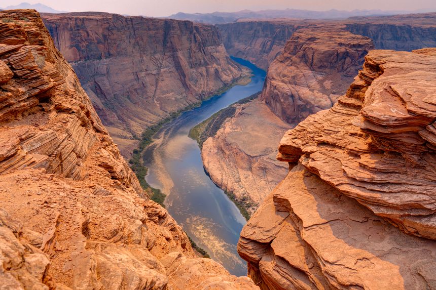 Horseshoe Bend, Colorado River.  Page, Arizona, USA