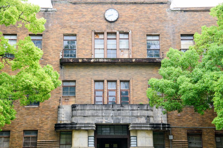 A-bombed building in Higashisenda Park in Hiroshima City (formerly Hiroshima University Faculty of Science)