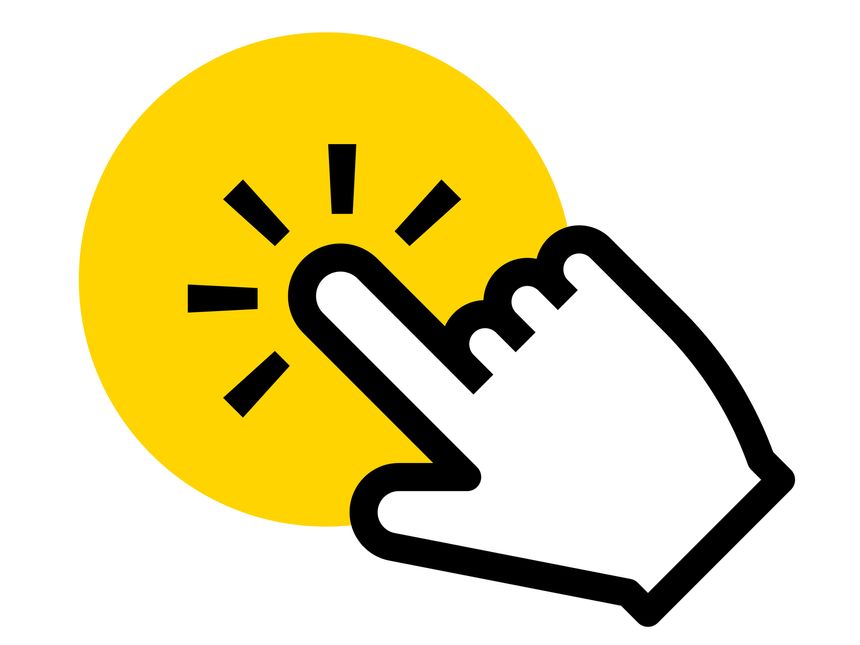 Mouse cursor click icon, vector icon