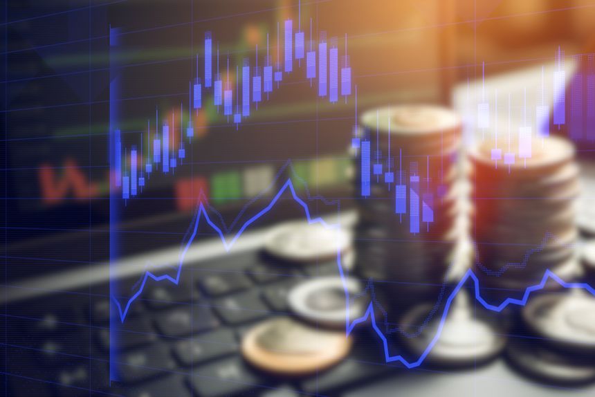 Münzen, Börse und die Wirtschaft