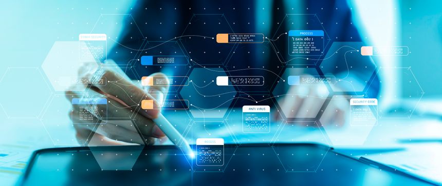 Document management system DMS Enterprise content management ECM for company digital transformation paperless workflow, better data search store share and security system cloud technology.