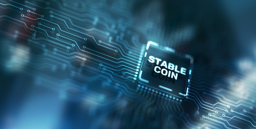 Stable Coin. Stablecoins Cryptocurrencies Stable Market Price Value Coin Currency.