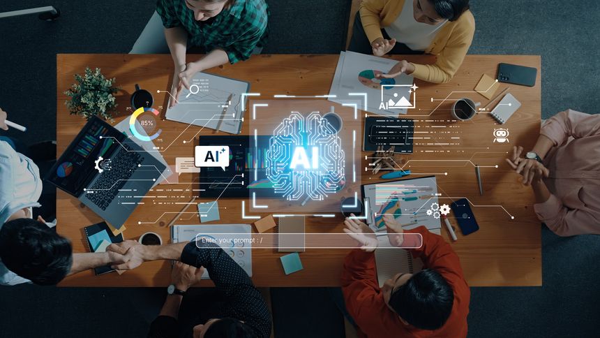 A creative platform powered by a generative AI brain. Users can enter prompts to generate content like images, interact with chatbots, and visualize data analytics. Fermion